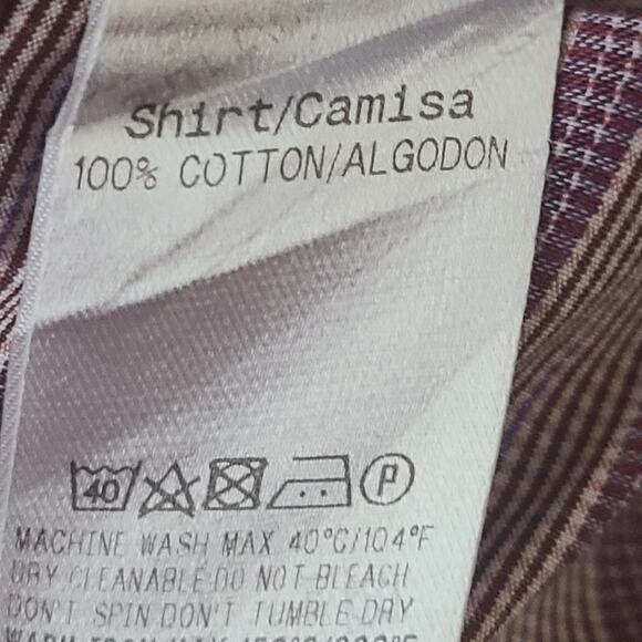 Ermenegildo Zegna  Blue Purple Brown Striped Cotton Sheen XXL Men's Dress Shirt - Picture 13 of 15